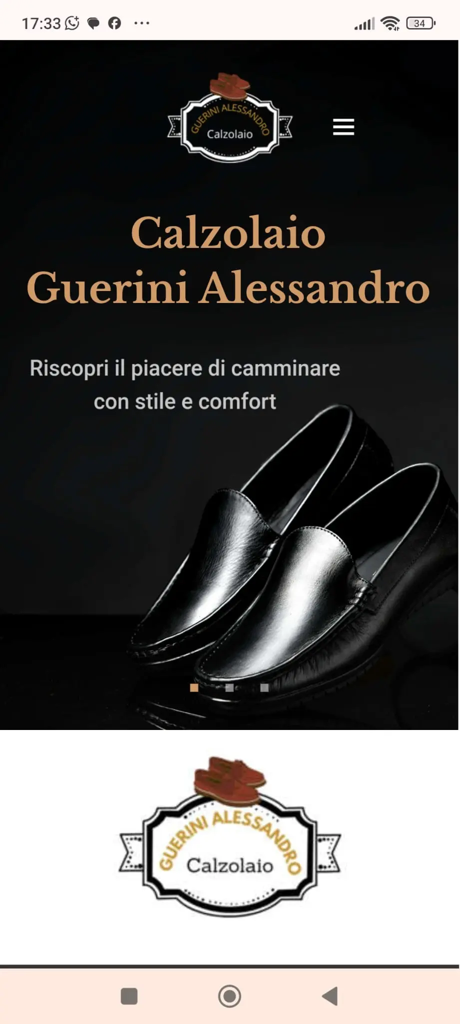 Sito web Calzolaio Guerini