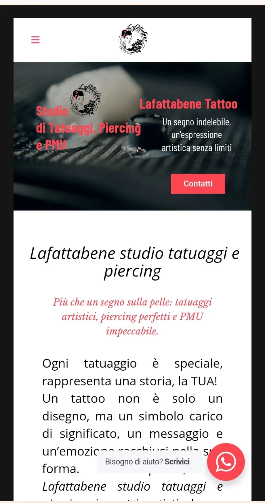 Esempio di sito web realizzato da Borroni Image